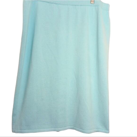 Linea 3 Pc Formal Cardigan Sweater Set Sz L AQUA SKY BLUE Sequins Knit was $350 - Picture 14 of 16